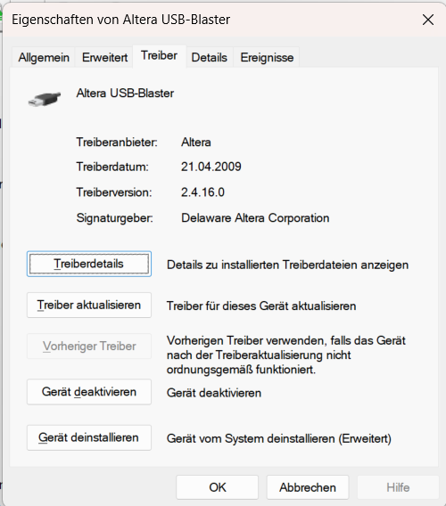 USB-Blaster Installer